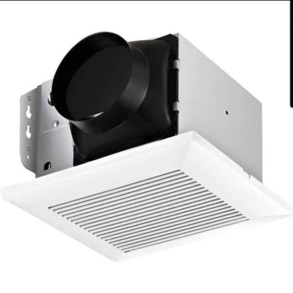 Bathroom Exhaust Fan 110 CFM Quiet Ceiling Ventilation 4 Inch Duct 107 Sq Ft